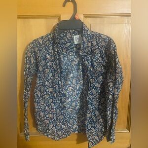 Cinch Paisley Shirt - Black and Orange